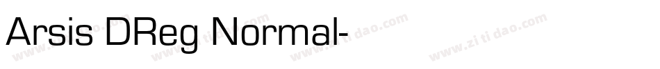 Arsis DReg Normal字体转换